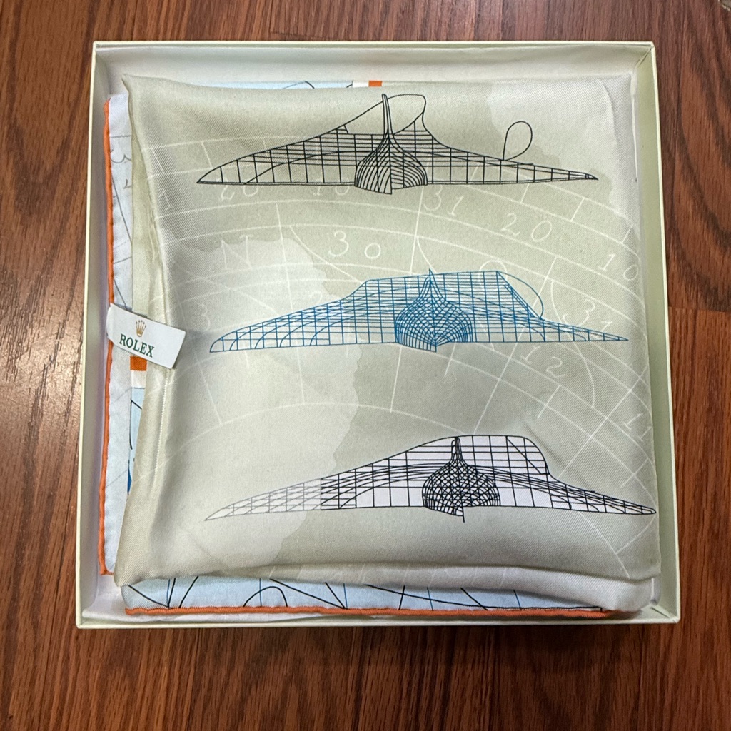 Authentic Rare Rolex Silk Scarf  Like New
